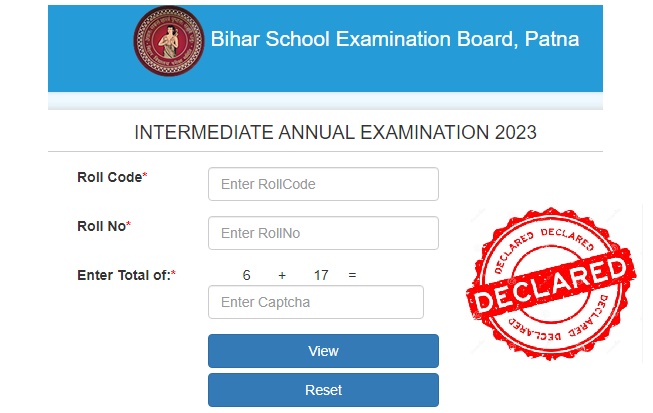 BSEB Bihar Board 12th Class Compartment Result 2023