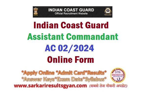 Indian Coast Guard AC 02/2024 Result